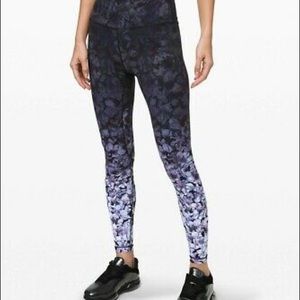 Lululemon 28” High Rise Align Nightfall Blossom 4